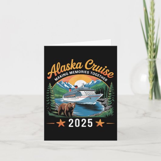 Carte Croisière en Alaska Création de souvenirs 2025 Vac (Devant)