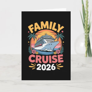 Carte Croisière en famille 2026 Cruising drôle 2