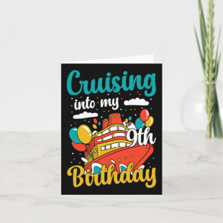 Carte Croisière En Mon 9E Anniversaire Bateau De Vacance