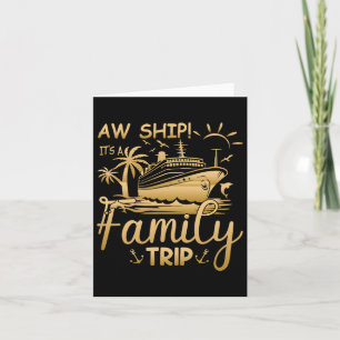 Carte Croisière familiale assortie - Oh Bateau C'est Un