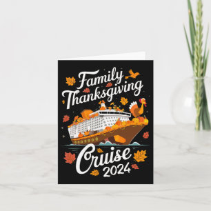 Carte Croisière familiale de Thanksgiving 2024 Turquie C