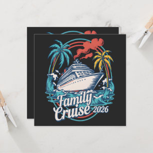 Carte Croisière familiale Vacances d'été à la plage 2026