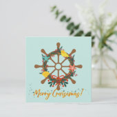 Carte Croisière Noël Nautical (Debout devant)