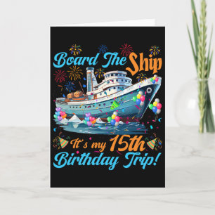 Carte Croisière pour 15 ans sur un bateau