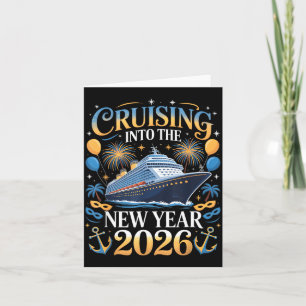 Carte Croisière pour la nouvelle année 2026 Design de va