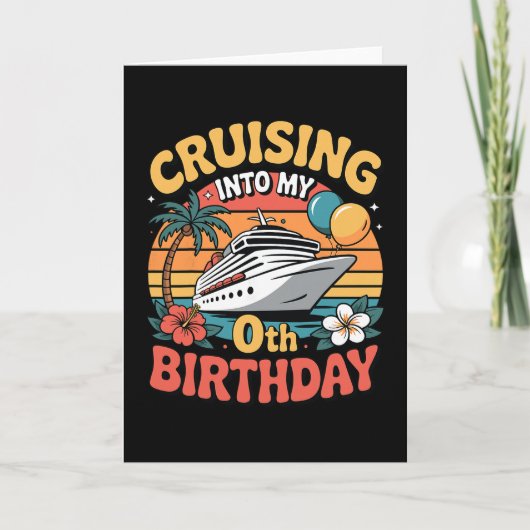 Carte Croisière Pour Mon 0e Anniversaire (Devant)