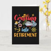 Carte Croisière pour une retraite Vacances sur un bateau (Fleur jaune)