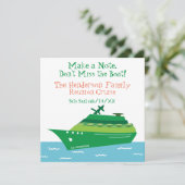 Carte Croisière Reunion Famille Enregistrer la date (Debout devant)