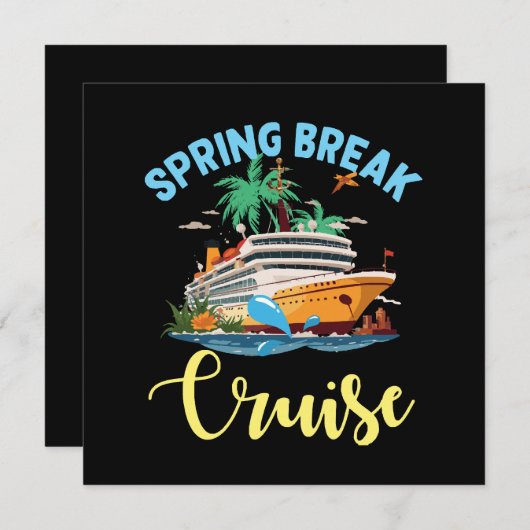 Carte Croisière Spring Break (Devant / Derrière)