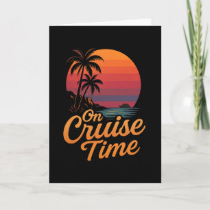 Carte Croisière tropicale en vacances avec palmier Su
