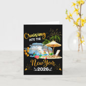 Carte Croisière vers la nouvelle année 2026  (Fleur jaune)