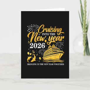 Carte Croisière vers la nouvelle année 2026 Bonne année