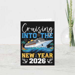 Carte Croisière vers la nouvelle année 2026 tenue de fam