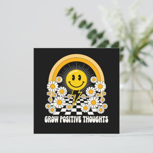Carte Croissance des pensées positives - Inspirationnel (Debout devant)