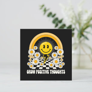 Carte Croissance des pensées positives - Inspirationnel
