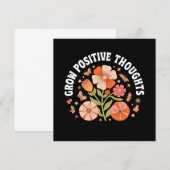 Carte Croissance des pensées positives - Inspirationnel (Devant / Derrière)