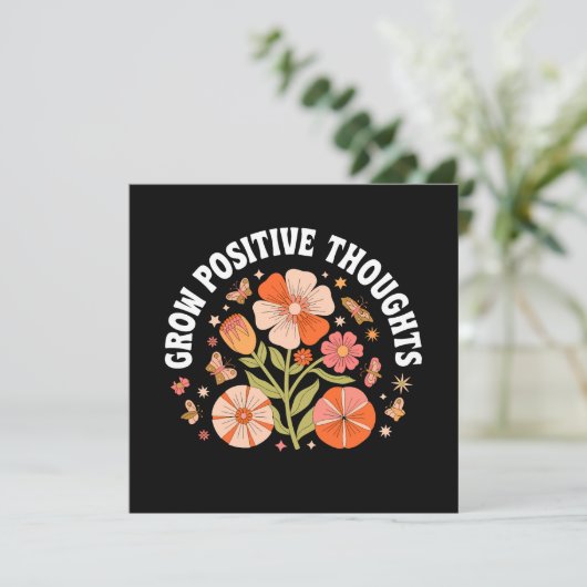 Carte Croissance des pensées positives - Inspirationnel (Debout devant)