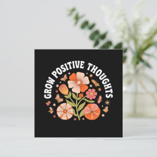 Carte Croissance des pensées positives - Inspirationnel