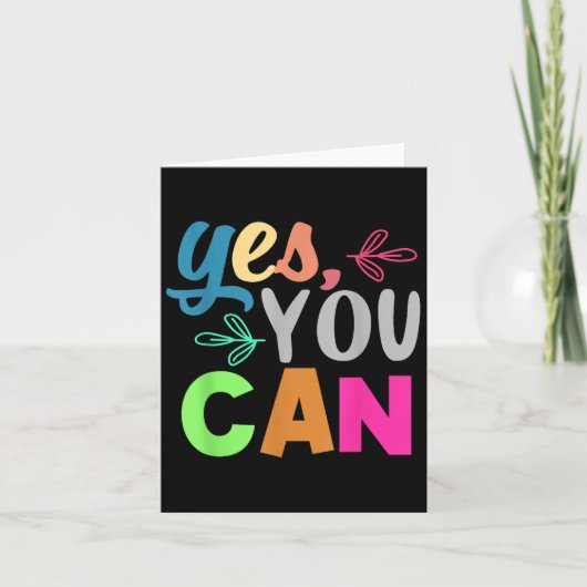 Carte Croissance Esprit Enseignant Cadeaux Motivationnel (Devant)