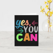 Carte Croissance Esprit Enseignant Cadeaux Motivationnel (Fleur jaune)