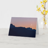 Carte Croissant de Lune & Vénus | Seabeck, Washington (Fleur jaune)