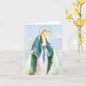 Carte Croissant MoonCard de Vierge Marie (Fleur jaune)