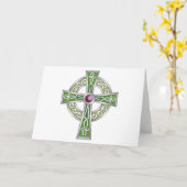 Carte Croix celtique (Fleur jaune)