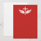 Carte Croix chrétienne (Devant / Derrière)