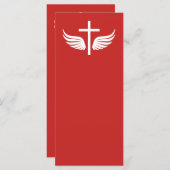 Carte Croix chrétienne (Devant / Derrière)