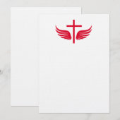 Carte croix chrétienne (Devant / Derrière)