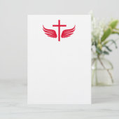 Carte croix chrétienne (Debout devant)