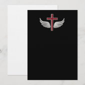 Carte Croix chrétienne (Devant / Derrière)