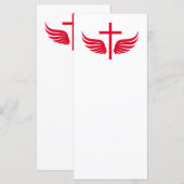 Carte Croix chrétienne (Devant / Derrière)