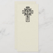 Carte Croix chrétienne orthodoxe (Devant / Derrière)