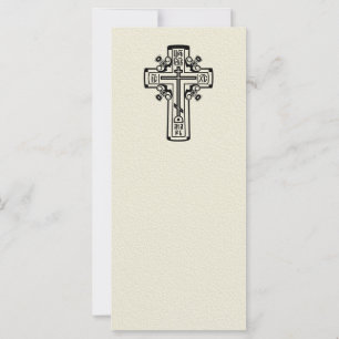 Carte Croix chrétienne orthodoxe