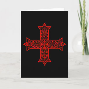 Carte Croix copte Église orthodoxe copte Christ oriental