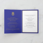 Carte Croix d'anniversaire de l'ordination au jubilé Prê (Intérieur)