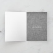 Carte Croix d'argent condoléances sympathie funéraire (Intérieur)