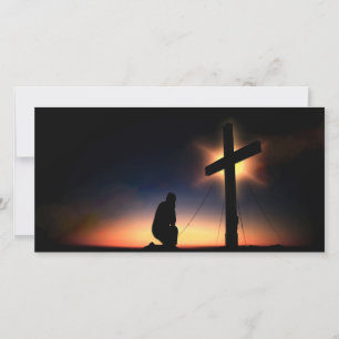 Carte Croix de crucifixion Jésus Christ