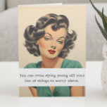 Carte Croix de Dying Young Funny Sarcastic<br><div class="desc">Cette conception a été créée par art numérique. Elle peut être personnalisée dans la zone fournir ou customiser en choisissant le clic pour customiser une autre option et en changeant le nom, les initiales ou les mots. Vous pouvez également modifier la couleur et le style du texte ou supprimer le...</div>