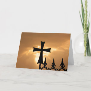 Carte Croix de fer forgé sur une clôture