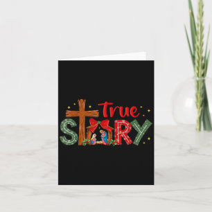 Carte Croix de Jésus Noël Religieux Chrétien Xmas Vrai
