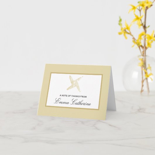 Carte Croix de mariage de Sainte-Brigide d'Irlande (Fleur jaune)