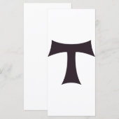 Carte Croix de Tau Saint Anthony (Devant / Derrière)