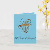 Carte Croix du Bouquet spirituel (Fleur jaune)