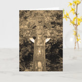 Carte Croix gothique (Fleur jaune)