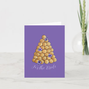 Carte Croquembouche Choux Pâtisserie Mariage Mariée de g