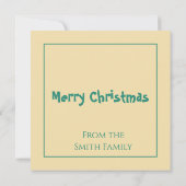 Carte Croquer autour de Noël (Dos)