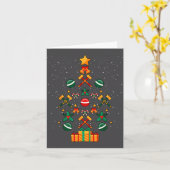 Carte Croquet Christmas Tree Xmas  (Fleur jaune)