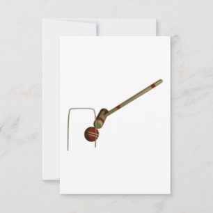 Carte Croquet Mallet et balles